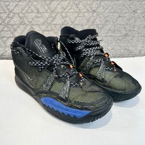 Nike‎ Kyrie 7 "Raygun" GS Basketball Shoes CT4080 007 Black Blue Size 5.5Y